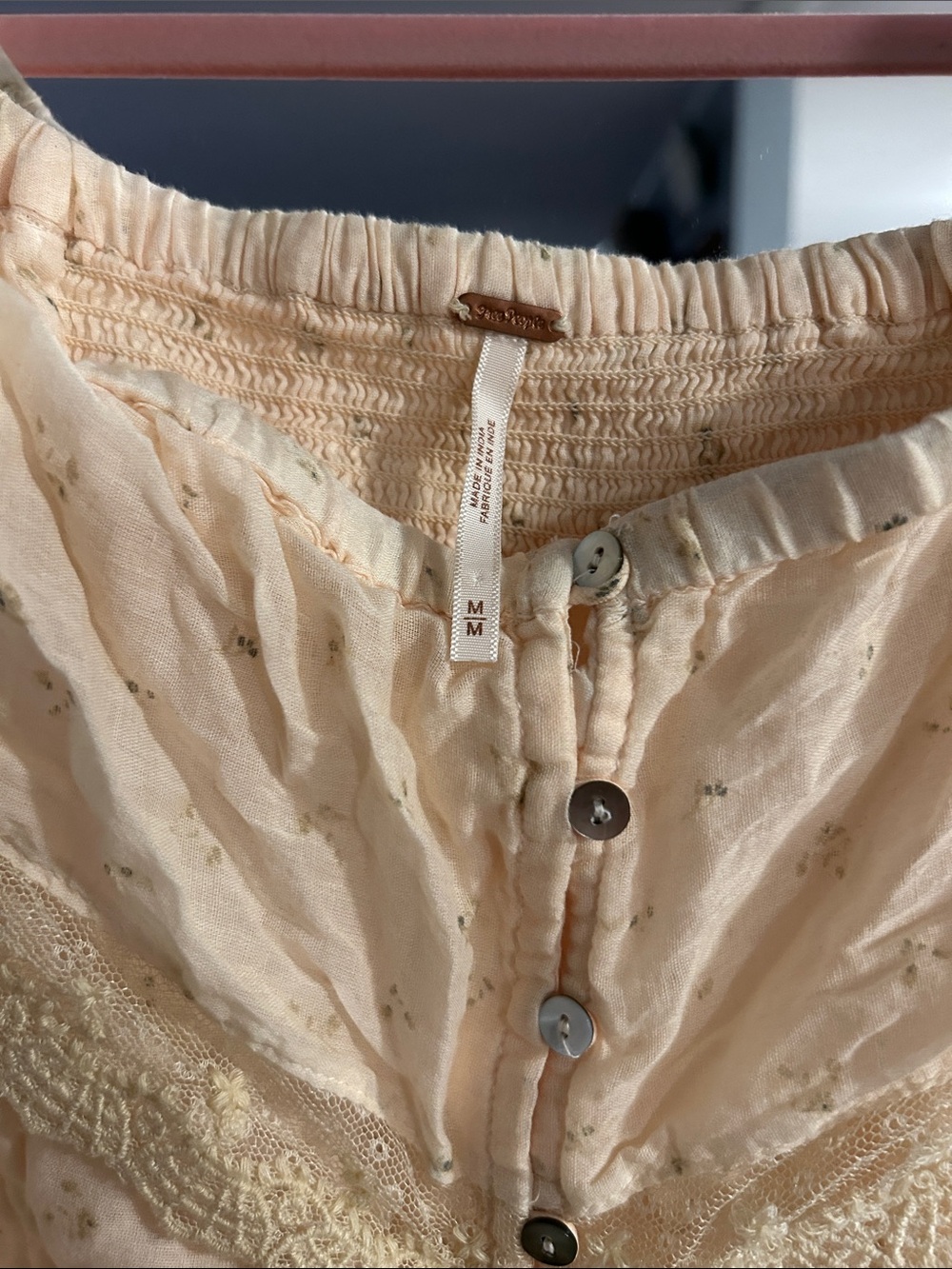 Free People NWOT Falling For You Maxi Top Size M - Picture 4 of 4